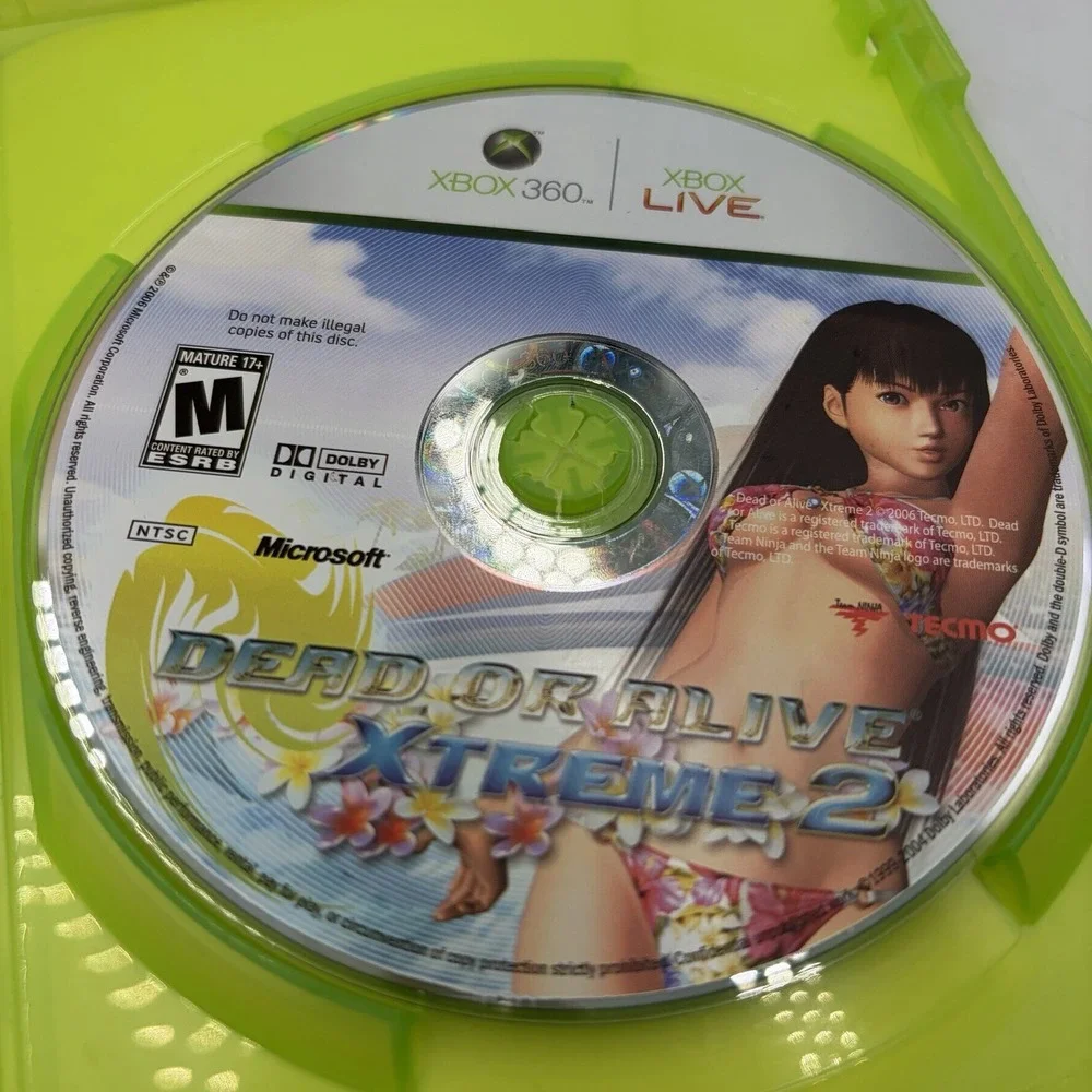 Dead or Alive: Xtreme 2 (Microsoft Xbox 360, 2006) w/ Case & Game No Manual